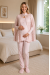 Mecit 6402 Elegant Pudra Pembe Dantel Pelerinli Lohusa Pijama Takımı Mecit 6402 Elegant Pudra Pembe Dantel Pelerinli Lohusa Pijama Takımı